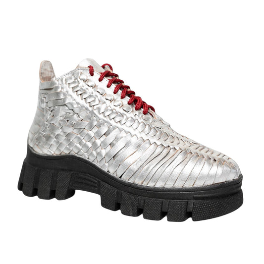 Calle Huarache Boot in Silver - Women's Size